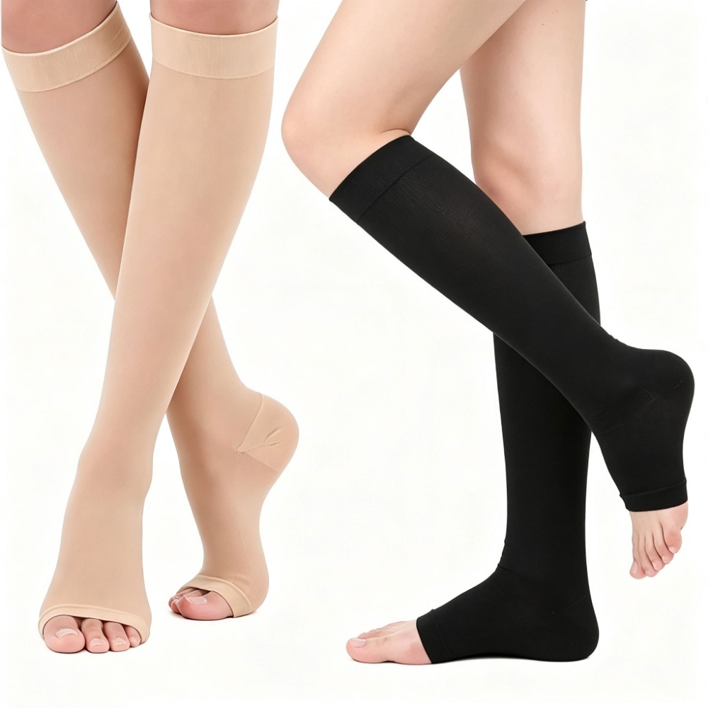 Compression Sock Medical - Calcetines de compresión sin dedos, con